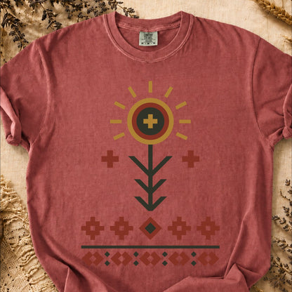 Spring in Bloom, Ancient Symbols T-Shirt, Heavyweight