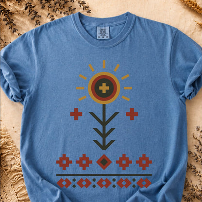Spring in Bloom, Ancient Symbols T-Shirt, Heavyweight