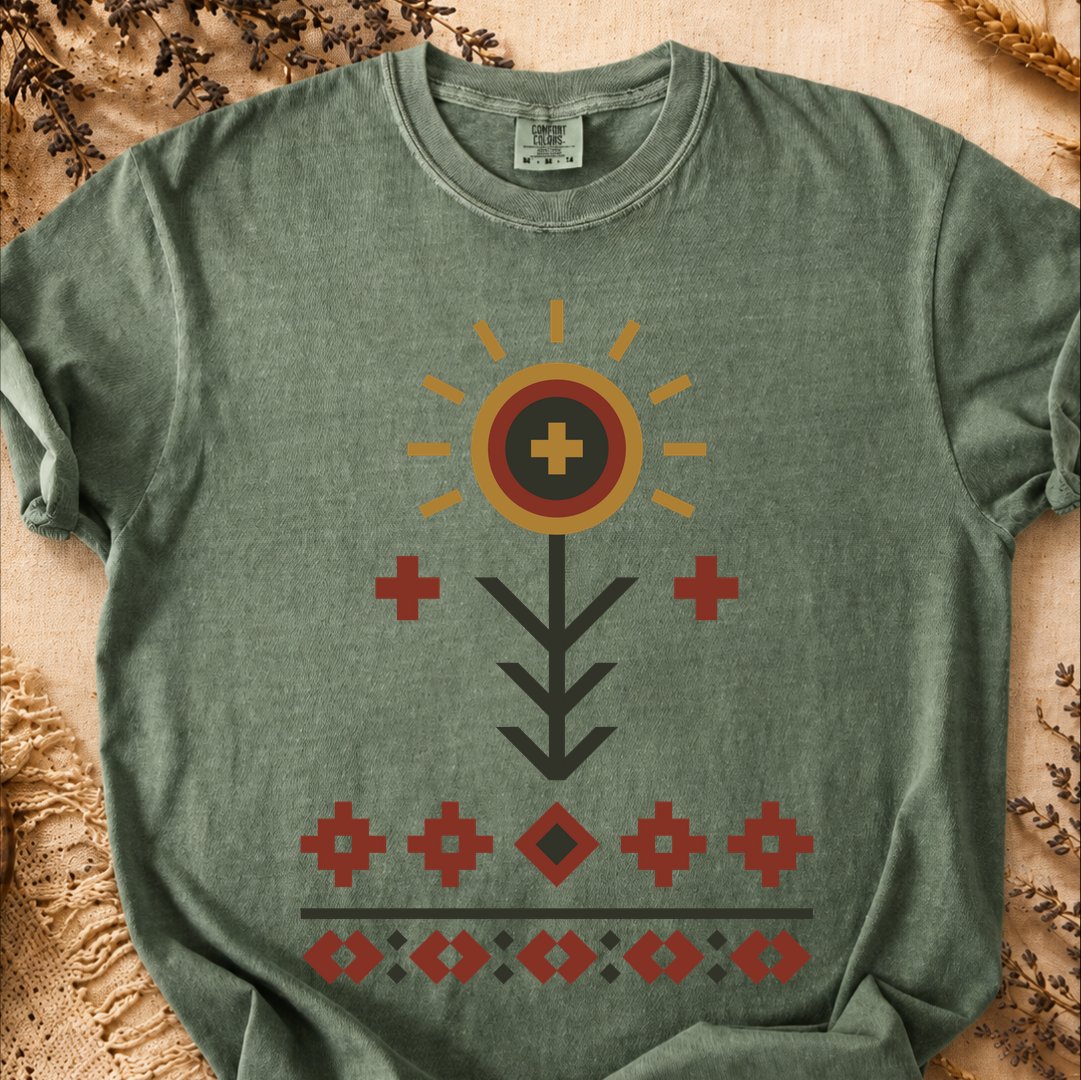 Spring in Bloom, Ancient Symbols T-Shirt, Heavyweight