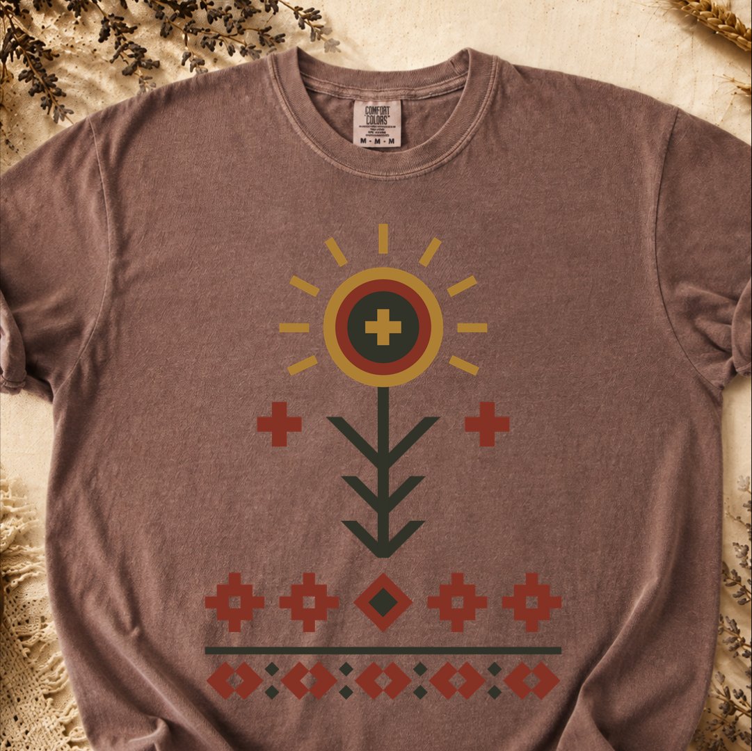 Spring in Bloom, Ancient Symbols T-Shirt, Heavyweight