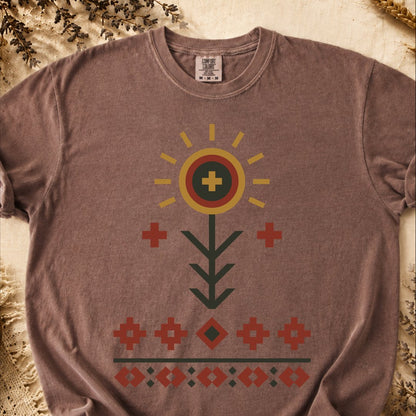 Spring in Bloom, Ancient Symbols T-Shirt, Heavyweight