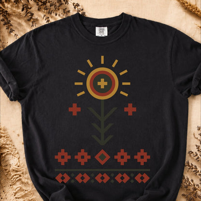 Spring in Bloom, Ancient Symbols T-Shirt, Heavyweight