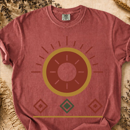 Sun Geometry, Ancient Symbols T-Shirt, Heavyweight