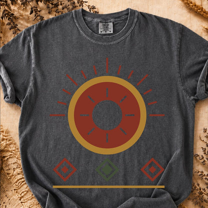 Sun Geometry, Ancient Symbols T-Shirt, Heavyweight