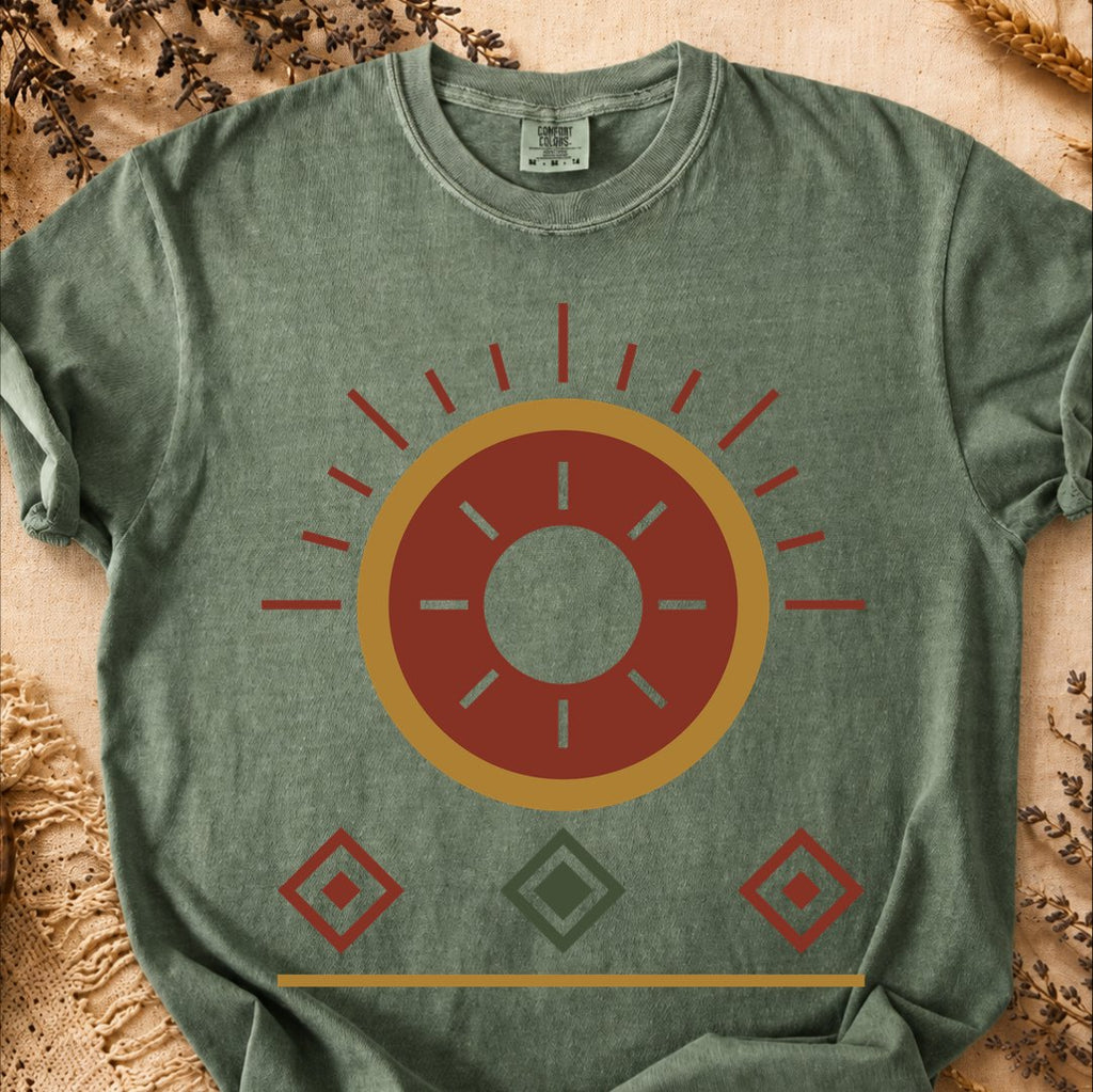 Sun Geometry, Ancient Symbols T-Shirt, Heavyweight