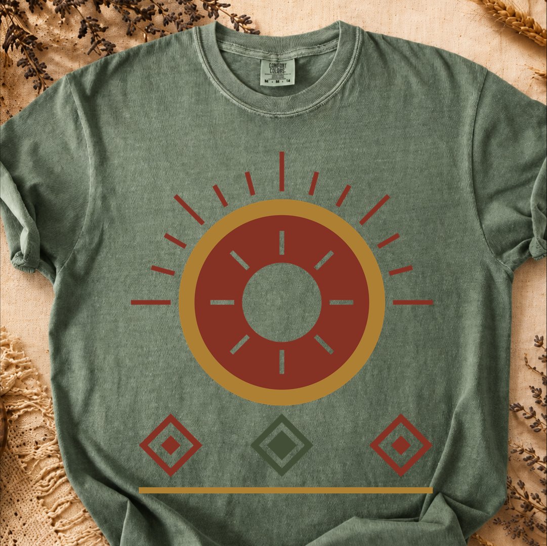 Sun Geometry, Ancient Symbols T-Shirt, Heavyweight