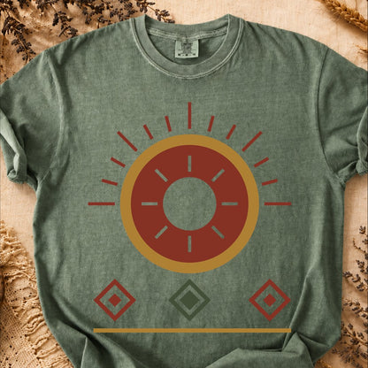 Sun Geometry, Ancient Symbols T-Shirt, Heavyweight