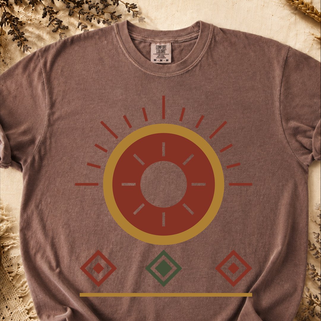 Sun Geometry, Ancient Symbols T-Shirt, Heavyweight