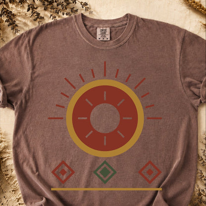 Sun Geometry, Ancient Symbols T-Shirt, Heavyweight