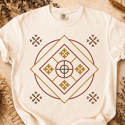 Sun Rhombus, Ancient Symbols T-Shirt, Heavyweight
