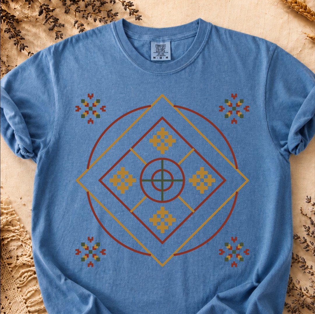 Sun Rhombus, Ancient Symbols T-Shirt, Heavyweight
