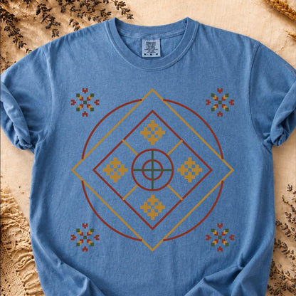 Sun Rhombus, Ancient Symbols T-Shirt, Heavyweight