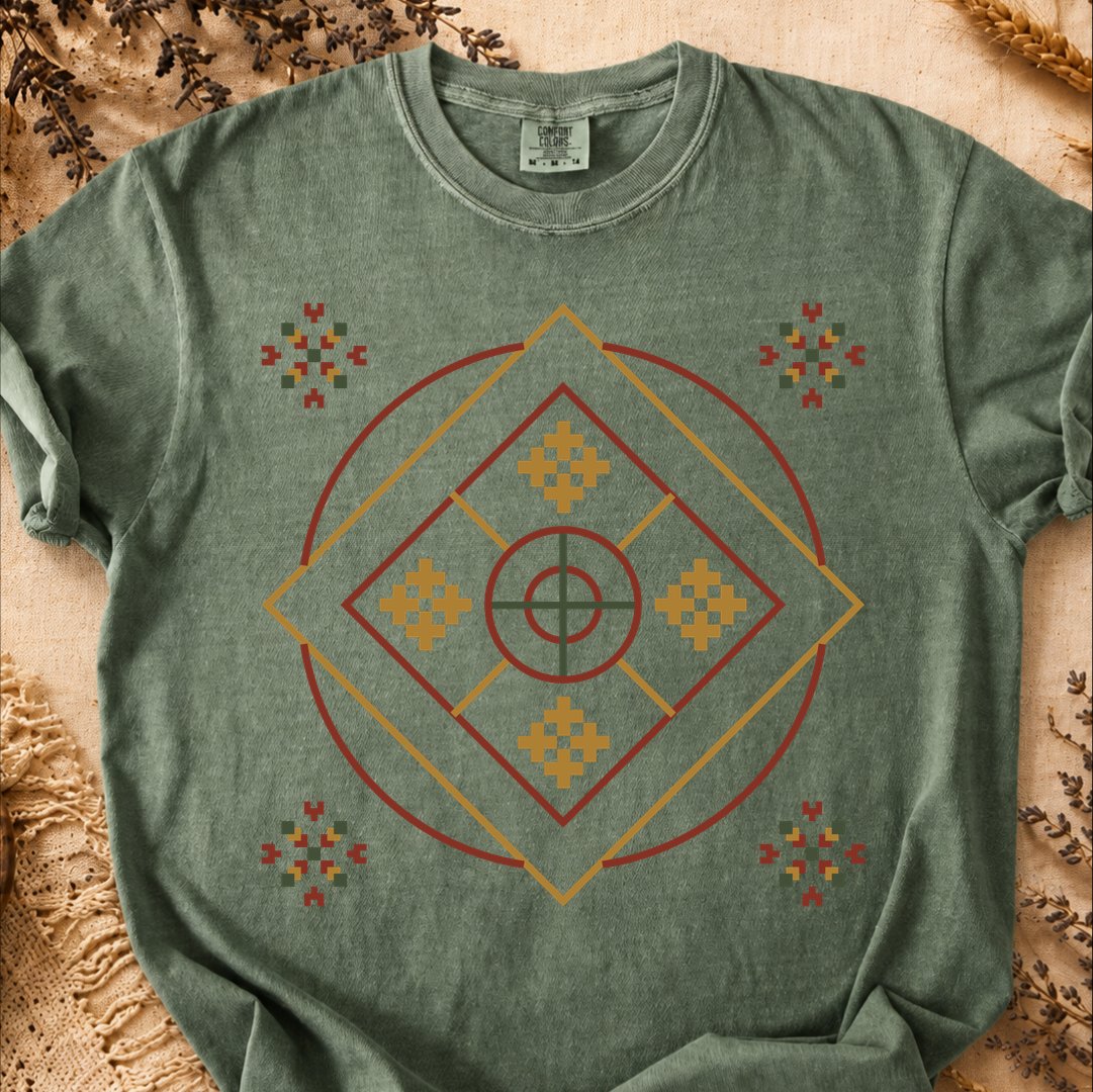 Sun Rhombus, Ancient Symbols T-Shirt, Heavyweight