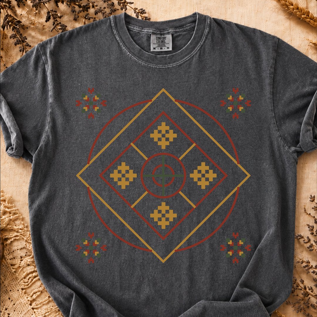 Sun Rhombus, Ancient Symbols T-Shirt, Heavyweight