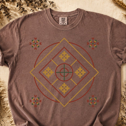 Sun Rhombus, Ancient Symbols T-Shirt, Heavyweight