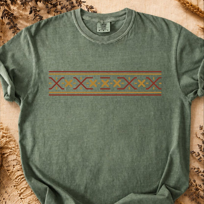 Traditional Geometric Emblem, Ancient Symbols T-Shirt, Heavyweight
