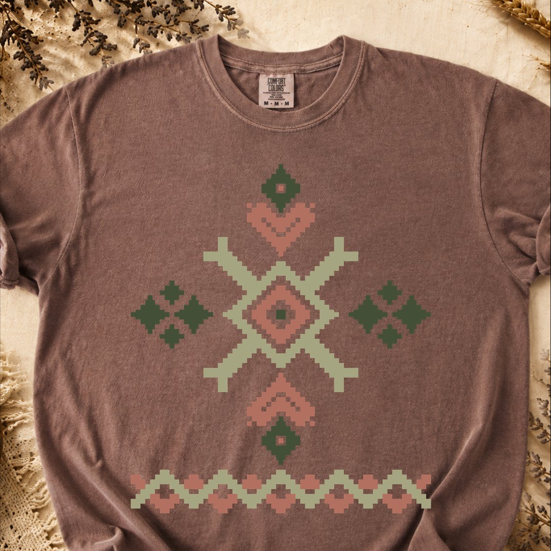 Tradition-Forged Diamond, Ancient Symbols T-Shirt, Heavyweight