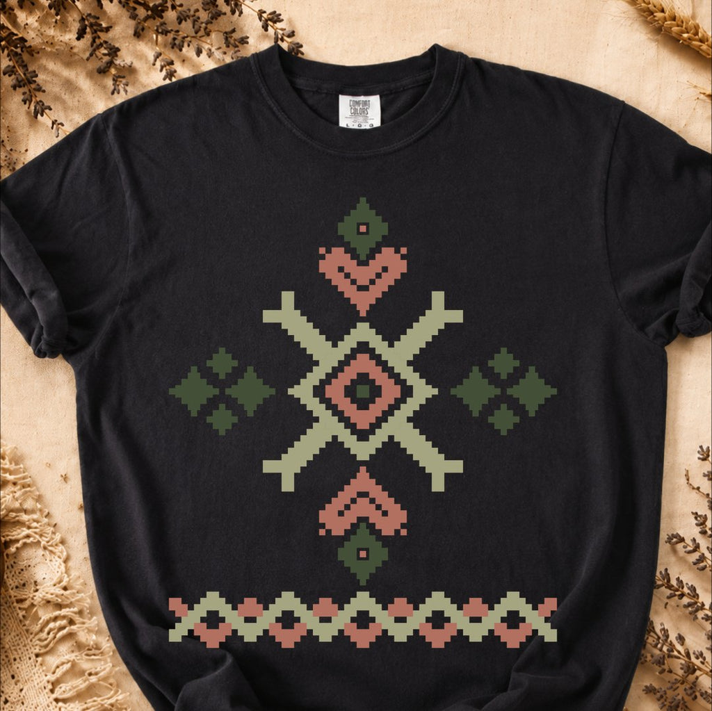 Tradition-Forged Diamond, Ancient Symbols T-Shirt, Heavyweight