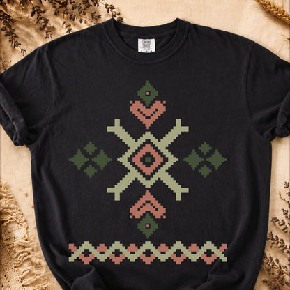 Tradition-Forged Diamond, Ancient Symbols T-Shirt, Heavyweight
