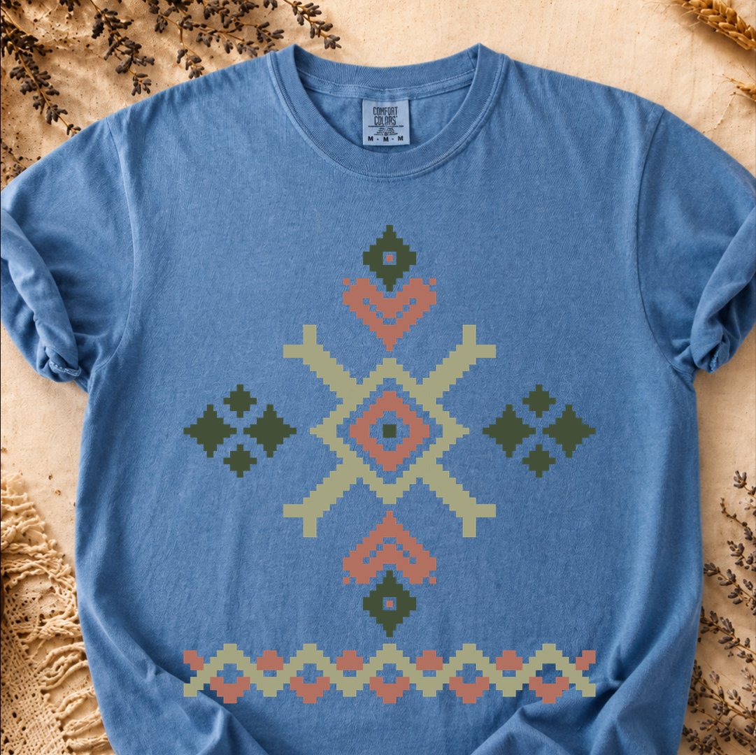 Tradition-Forged Diamond, Ancient Symbols T-Shirt, Heavyweight