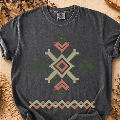 Tradition-Forged Diamond, Ancient Symbols T-Shirt, Heavyweight