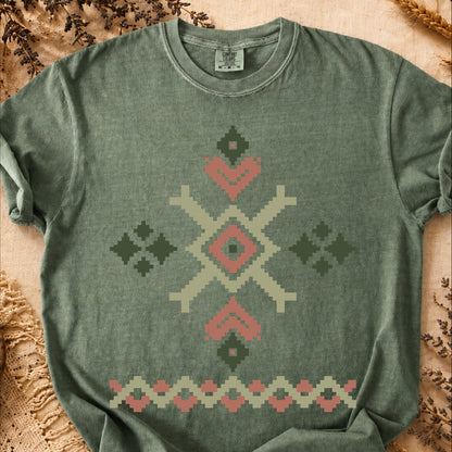 Tradition-Forged Diamond, Ancient Symbols T-Shirt, Heavyweight