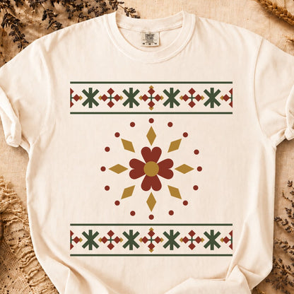Winter Rhombus Orbit, Ancient Symbols T-Shirt, Heavyweight