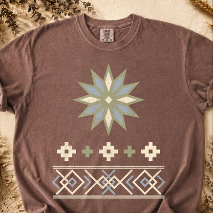 Winter Star Geometry, Ancient Symbols T-Shirt, Heavyweight