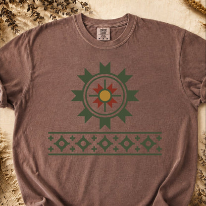 Winter Sun Cycle, Ancient Symbols T-Shirt, Heavyweight