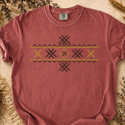 Wolf Fangs Motif, Ancient Symbols T-Shirt, Heavyweight