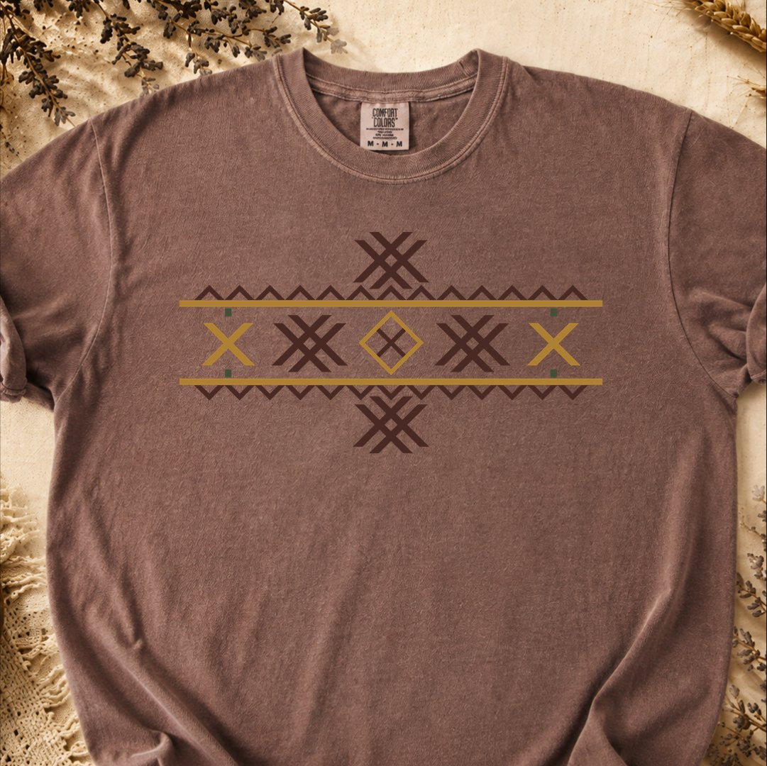 Wolf Fangs Motif, Ancient Symbols T-Shirt, Heavyweight