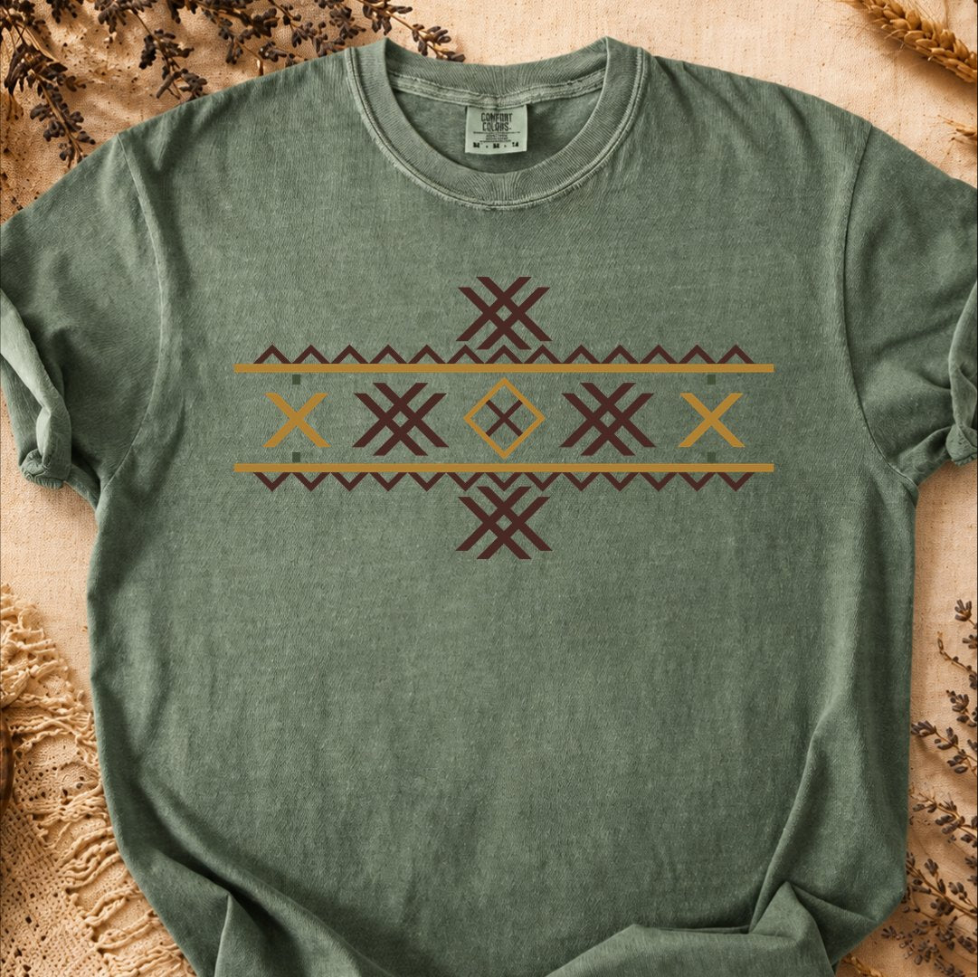 Wolf Fangs Motif, Ancient Symbols T-Shirt, Heavyweight