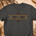 Wolf Fangs Motif, Ancient Symbols T-Shirt, Lightweight