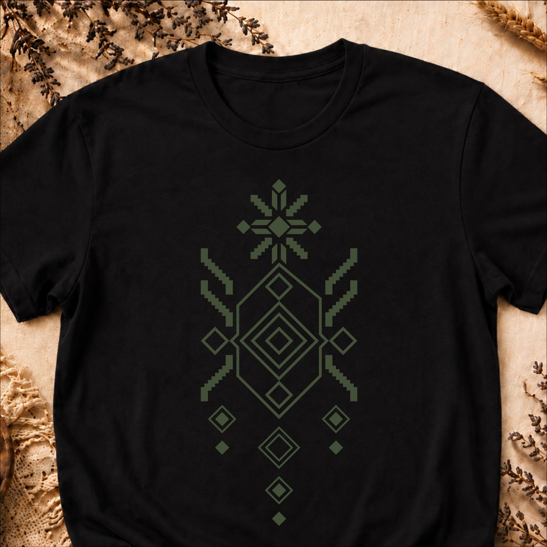 Ancestral Crown, Ancient Symbols T-Shirt, Lightweight