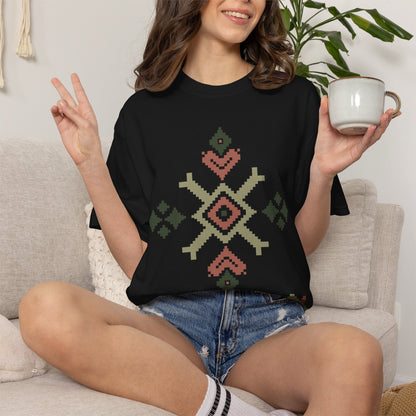 Tradition-Forged Diamond, Ancient Symbols T-Shirt, Heavyweight