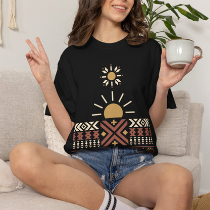 Quiet Sunburst, Ancient Symbols T-Shirt, Heavyweight