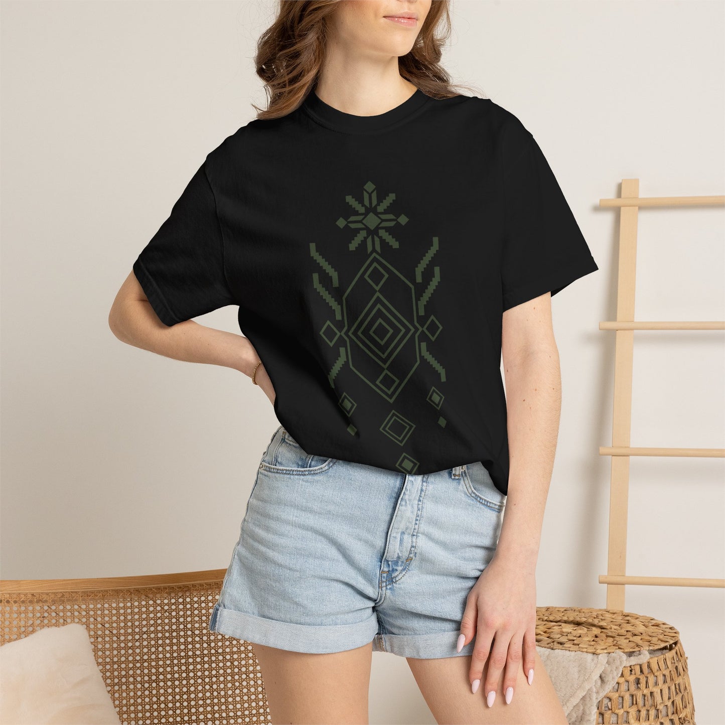 Ancestral Crown, Ancient Symbols T-Shirt, Heavyweight