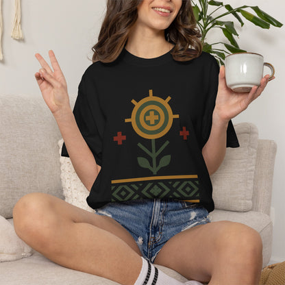 Roots of the Earth Creation, Ancient Symbols T-Shirt, Heavyweight