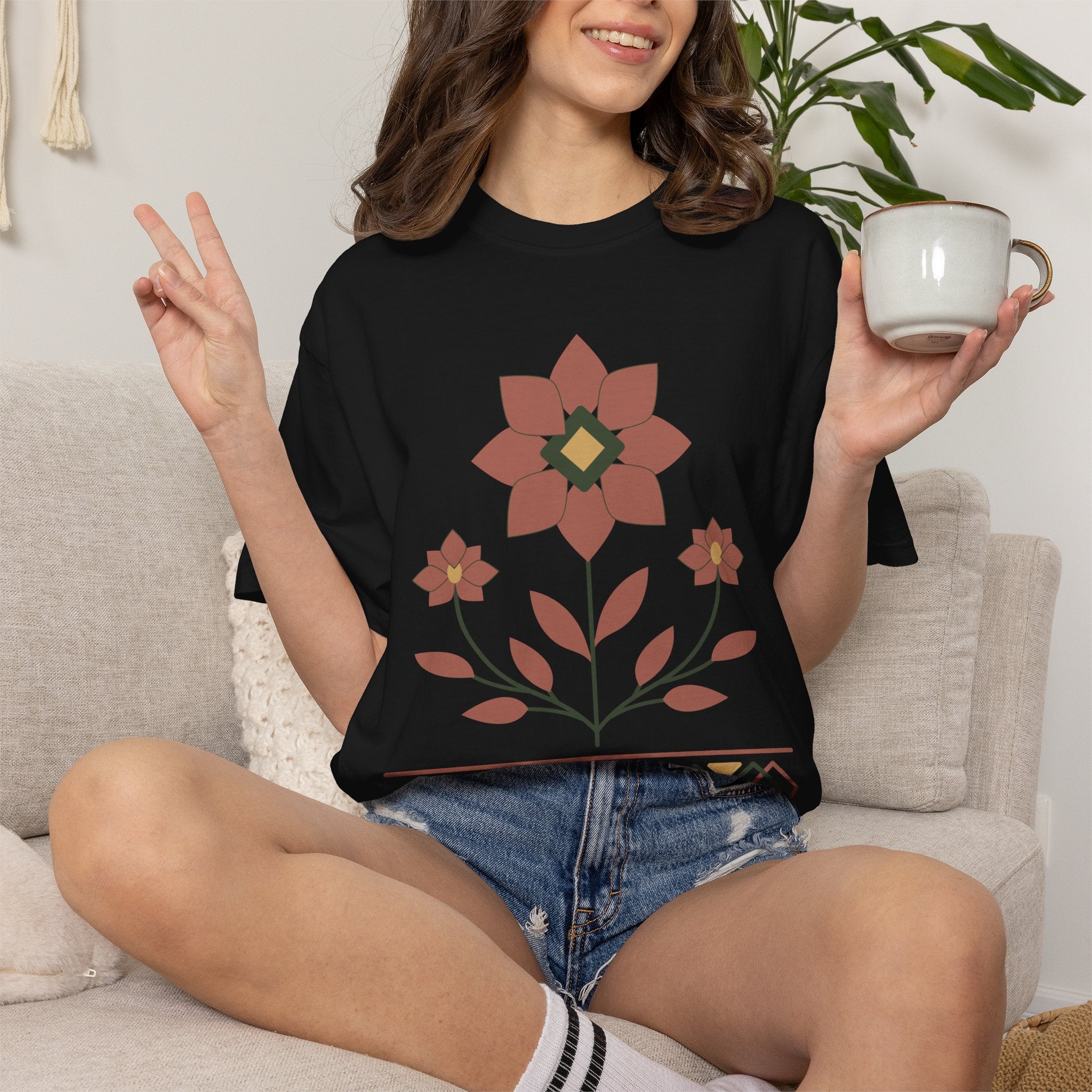 Heritage Bloom, Ancient Symbols T-Shirt, Heavyweight
