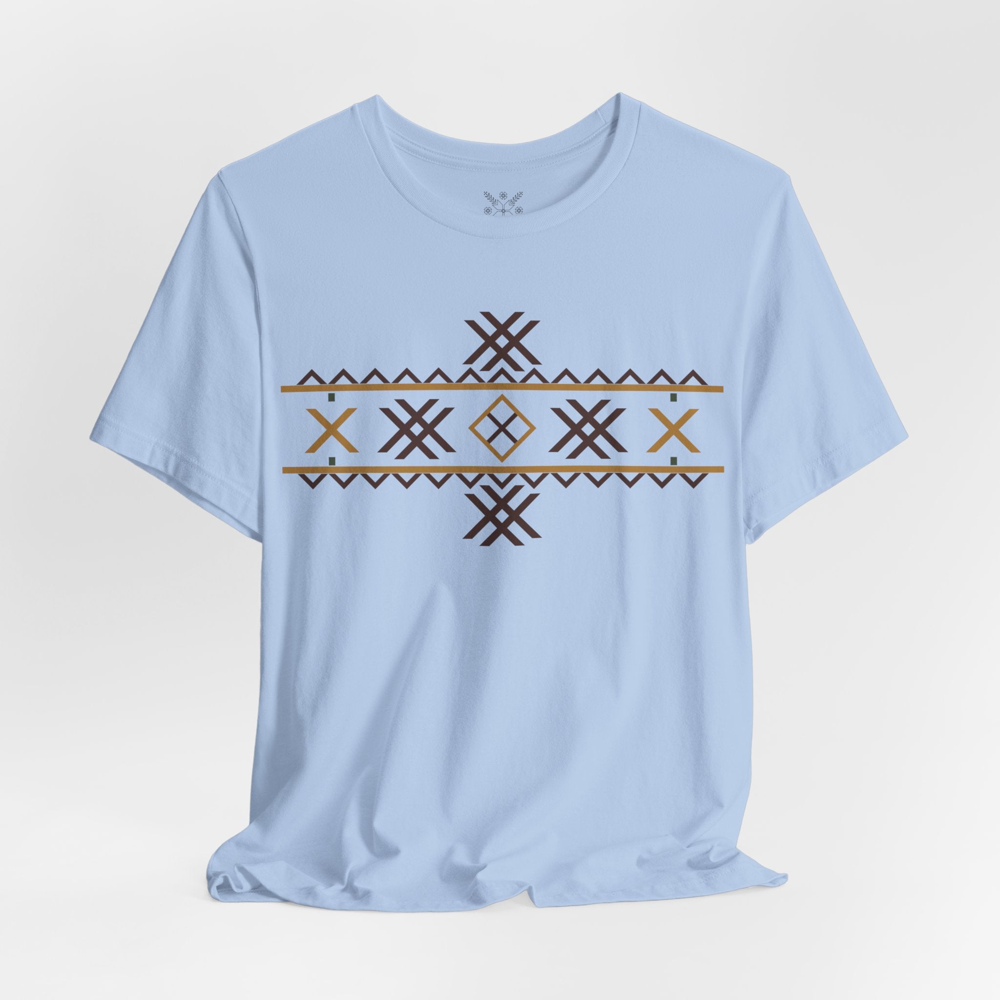 Wolf Fangs Motif, Ancient Symbols T-Shirt, Lightweight