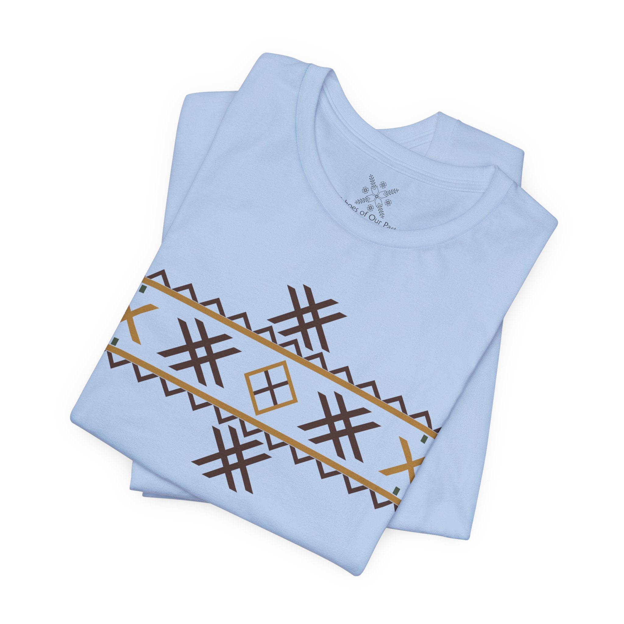 Wolf Fangs Motif, Ancient Symbols T-Shirt, Lightweight